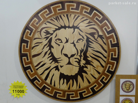 Интерстройэкспо 2012 ленэкспо панно со львом голова льва львиная голова из  дерева ООО Парфенон
