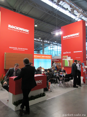 Интерстройэкспо 2012 ленэкспо стенд компании Rockwool (негорючая изоляция)