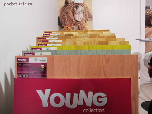 Выставка Mosbuild 2012 (стенд паркетной доски Barlinek), коллекция Young детская паркетная доска