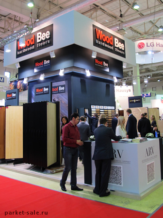 Выставка Mosbuild 2012 (стенд паркетной доски Wood Bee)