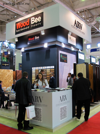 Выставка Mosbuild 2012 (стенд паркетной доски Wood Bee)