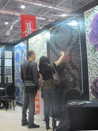 Выставка SibBuild 2013 Новосибирск образцы мозайки